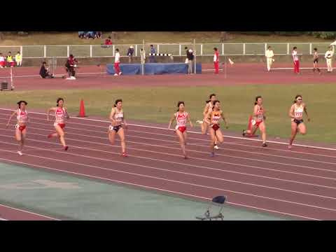 2019 東海学生春季 女子100m　決勝1～2