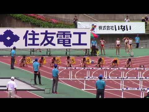 2018布勢スプリント 一般女子100mH B,A決勝