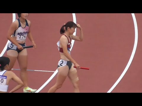 女子4×100mR予選 全日本インカレ陸上2022