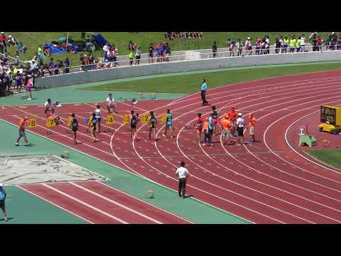 H30　千葉県中学通信陸上　2年男子100m　B決勝