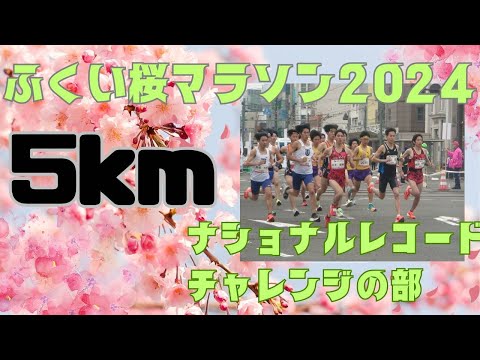 公認5㎞の部　ふくい桜マラソン2024　#ナショナルレコードチャレンジ　#大迫傑