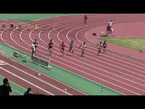 2018 茨城県高校個人選手権 男子100m予選2組
