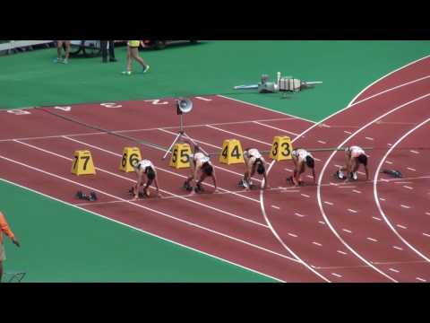 2017年 愛知県陸上選手権 女子100m予選4組