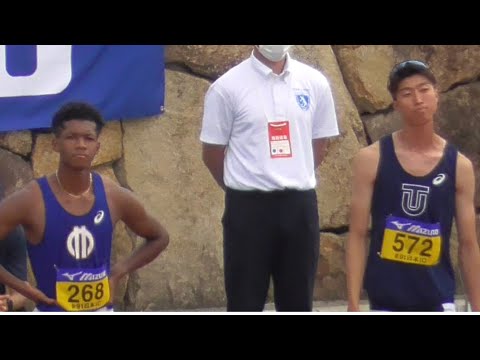 男子110mH準決勝2組 全日本インカレ陸上2022