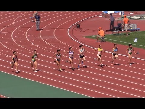 女子100m決勝 近畿陸上競技選手権 2019.9.7