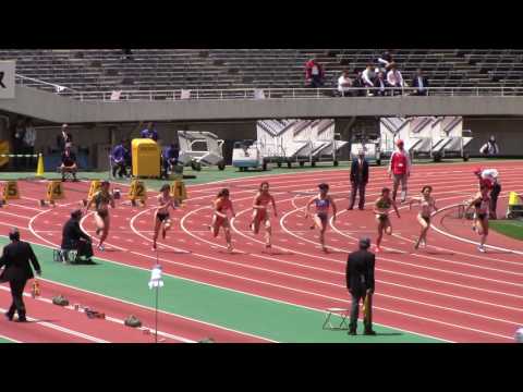 2017 織田記念陸上 女子100m 予選 3