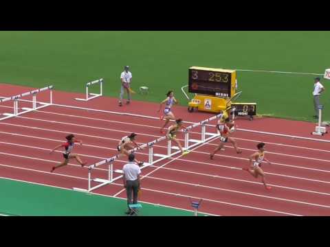 第59回東海陸上競技選手権大会　女子100mH　予選第4組　2016/8/28