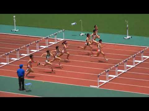 2018全国高校総体陸上南九州大会（沖縄)女子100mH 決勝