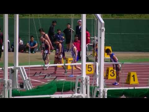 20180408福岡県春季記録会 一般男子100m決勝 Fukuoka Pref. Spring Track Meet Men&#039;s 100m