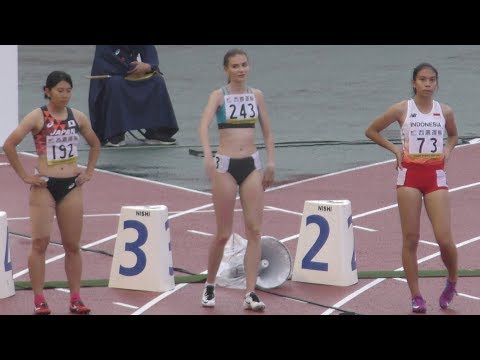 Jeany Nuraini Asian Junior Athletics Championships Japan WOMEN 100m Final アジアジュニア陸上 女子100m 決勝