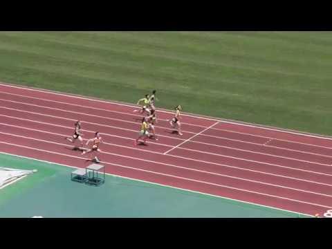 H30　千葉県中学通信陸上　3年女子100m　B決勝