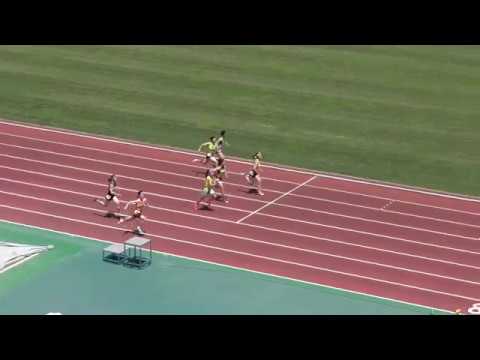 H30　千葉県中学通信陸上　3年女子100m　B決勝
