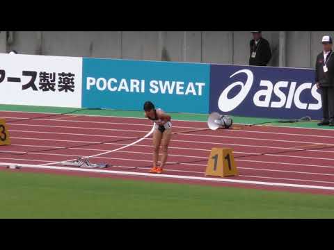 女子200m予選2組　U20日本選手権R01