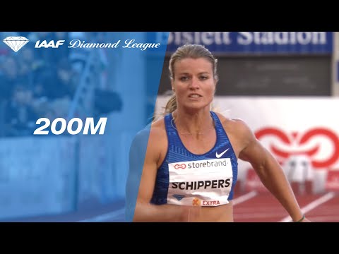 Dafne Schippers wins the 200 meter sprint in Oslo - IAAF Diamond League 2019