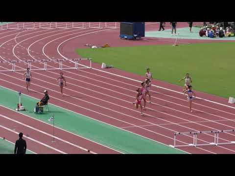 女子300mH決勝　U18日本選手権R01