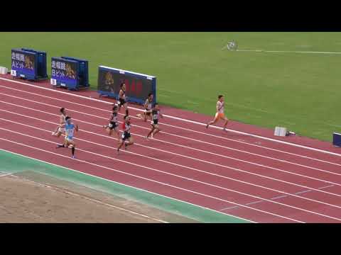 男子200m予選5組　U18日本選手権R01