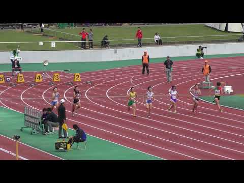 2018 東北高校新人陸上 女子 100m 予選2組