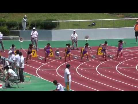 2017 秋田県陸上競技選手権 女子 100m 予選5組