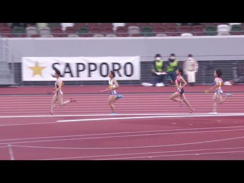 女子１部4x400mR　予選２組　関東インカレ2022