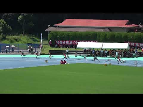 20180916122600県高校新人大会男200ｍ準決勝1組 杉村遼太郎