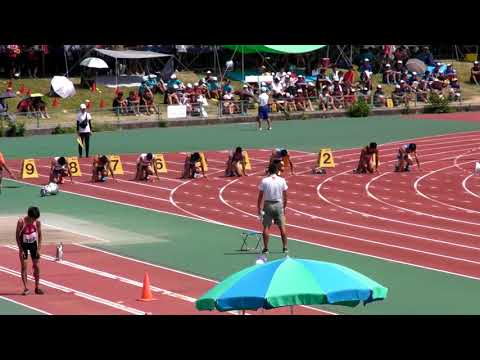 20180814 第73回大阪高等学校総合体育大会 男子 2年 100m 予選 5組