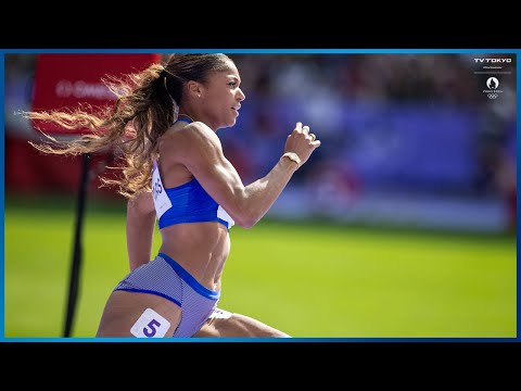 【陸上女子】東京五輪銅メダル トーマス・ガブリエルが『22.20』秒で首位通過｜パリオリンピック 陸上女子200m予選2組