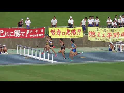 2017年度 JO兵庫県代表選考会 3年女子100mH記録挑戦会（+0.1）