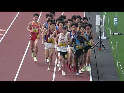 関東インカレ5000m予選2組(男子1部) ｺﾞｯﾄﾞﾌﾘｰ(駿河台)組トップ/中野翔(中大)3着 2022.5.20