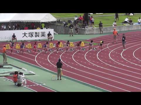 2016全日本中学校陸上　女子100m予選3組
