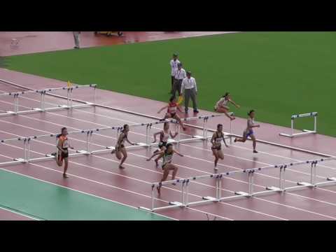 第51回全国高等専門学校体育大会陸上競技　女子100mH　予選第1組　2016/8/24