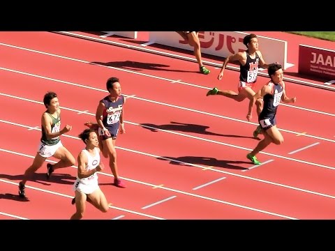 2015ジュニア陸上男子 100ｍ 予選4組 20151017