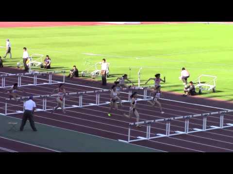 2015 西日本インカレ陸上 女子100mH 準決勝3