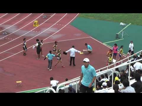 H29　千葉県中学総体　女子4x100mR　予選5組