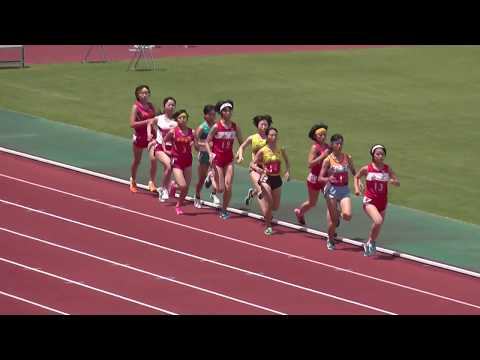 ２０１８　山口県高校総体陸上　女子３０００ｍ　タイムレース２組