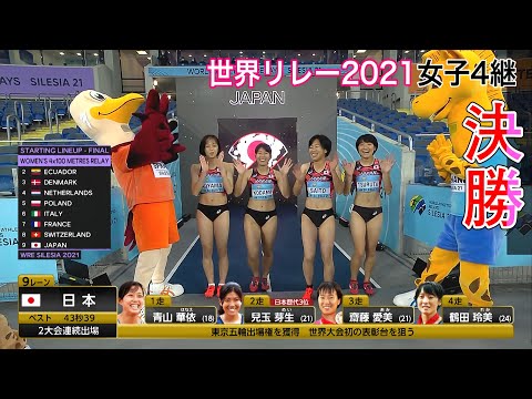 世界の舞台で女子4継チームが好走！【2021世界リレーシレジア／女子4×100ｍ決勝】