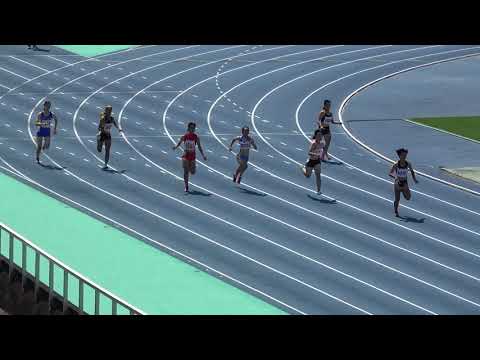 20180916121540県高校新人大会女200ｍ準決勝1組 上村 怜