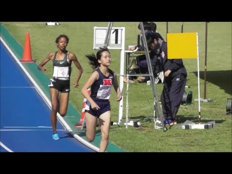 日体大記録会 女子1500m2組 樺沢和佳奈･高松望ムセンビ 2018.10.20