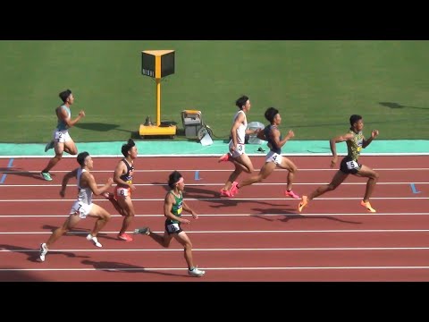 予選 男子200m 日本インカレ陸上2023