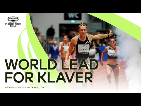 Klaver opens season with 400m world lead 🔥 | World Indoor Tour 2025