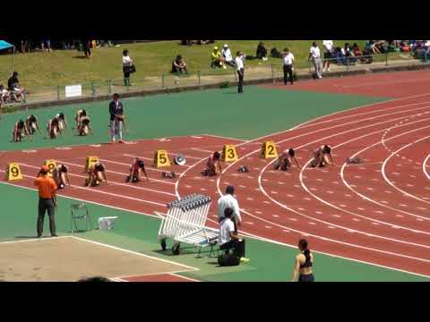 20180429 大阪陸上競技カーニバル　高校女子　100m　予選　1組