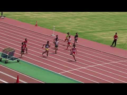2018 茨城県高校個人選手権 1年男子100m予選4組