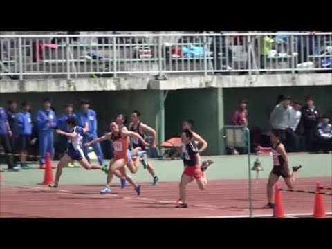 第27回群馬大学競技会2018.4.1 男子100m1組