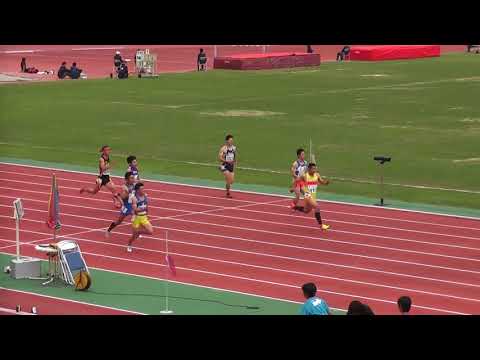 2018京都高校陸上　市内ブロック予選　男子200m4組