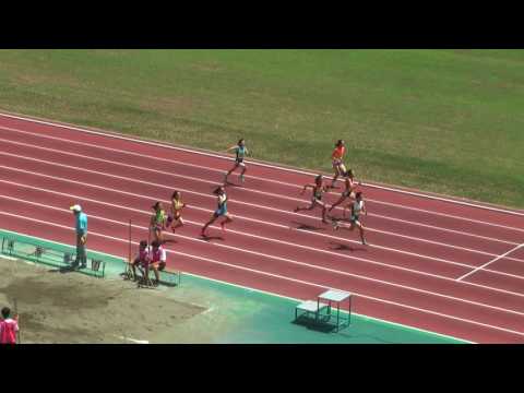 H29　千葉県中学総体　1年女子100m　準決勝3組