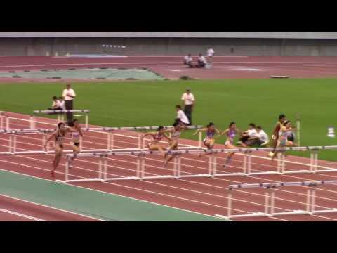 2017 西日本インカレ陸上 女子100mH　準決勝