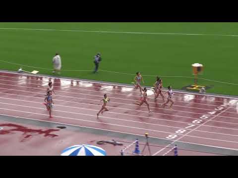 女子１部２００m予選１組　関東インカレ2022