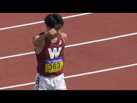 男子400mH予選 全日本インカレ陸上2022