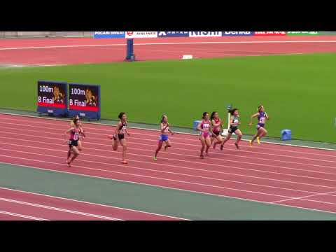 2020全中陸上　女子100m決勝BA