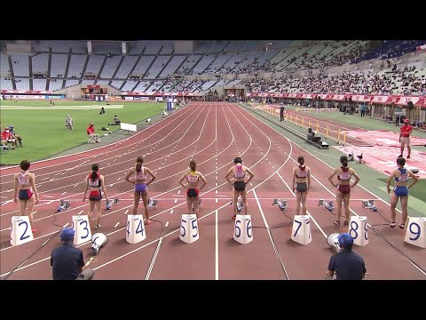 【第105回日本選手権】 女子 100ｍ 準決勝2組