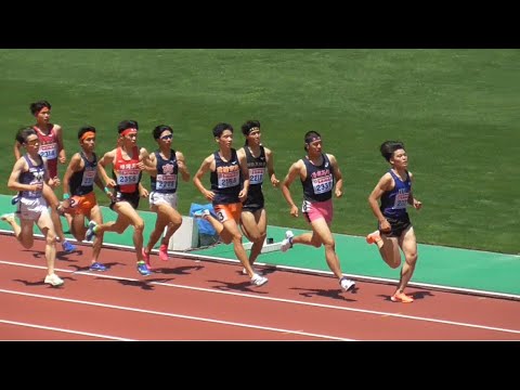 予選 U20男子800m 日本選手権陸上2024